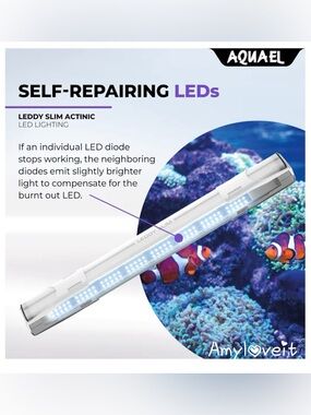Aquael Leddy Slim 32W Actinic 30"-42" Aquarium Lamp
